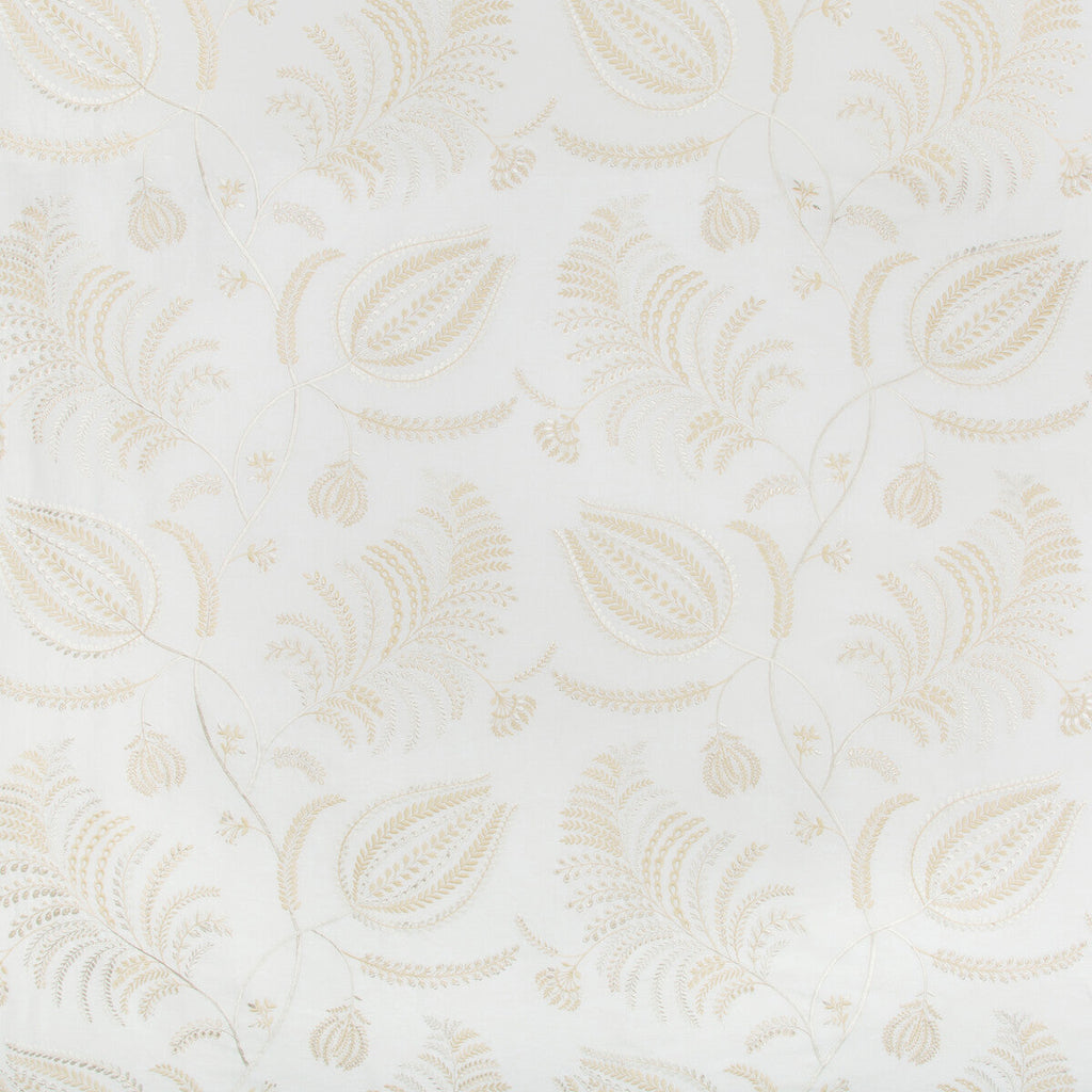 Samples and Purchasing available for Palmero Emb - Ivory/Beige Beige By Lee Jofa | Westport | Botanical & Floral Multipurpose Embroidery at Designer Wallcoverings and Fabrics