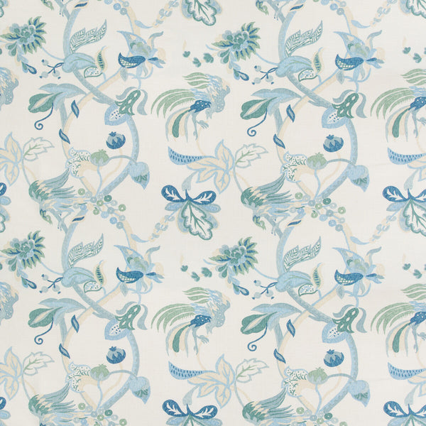 Gorda - Jade/Mist Multi By Lee Jofa | Westport |Botanical & Floral  Multipurpose Print