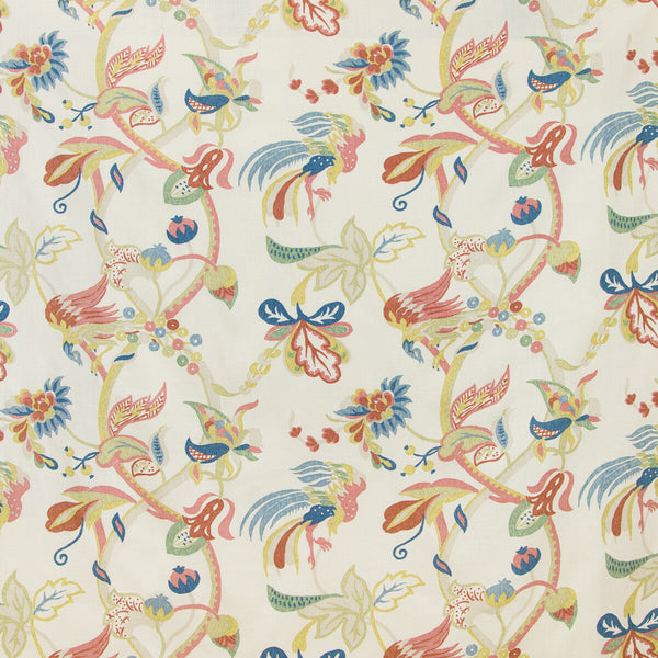 Gorda - Berry/Gold Multi By Lee Jofa | Westport |Botanical & Floral  Multipurpose Print