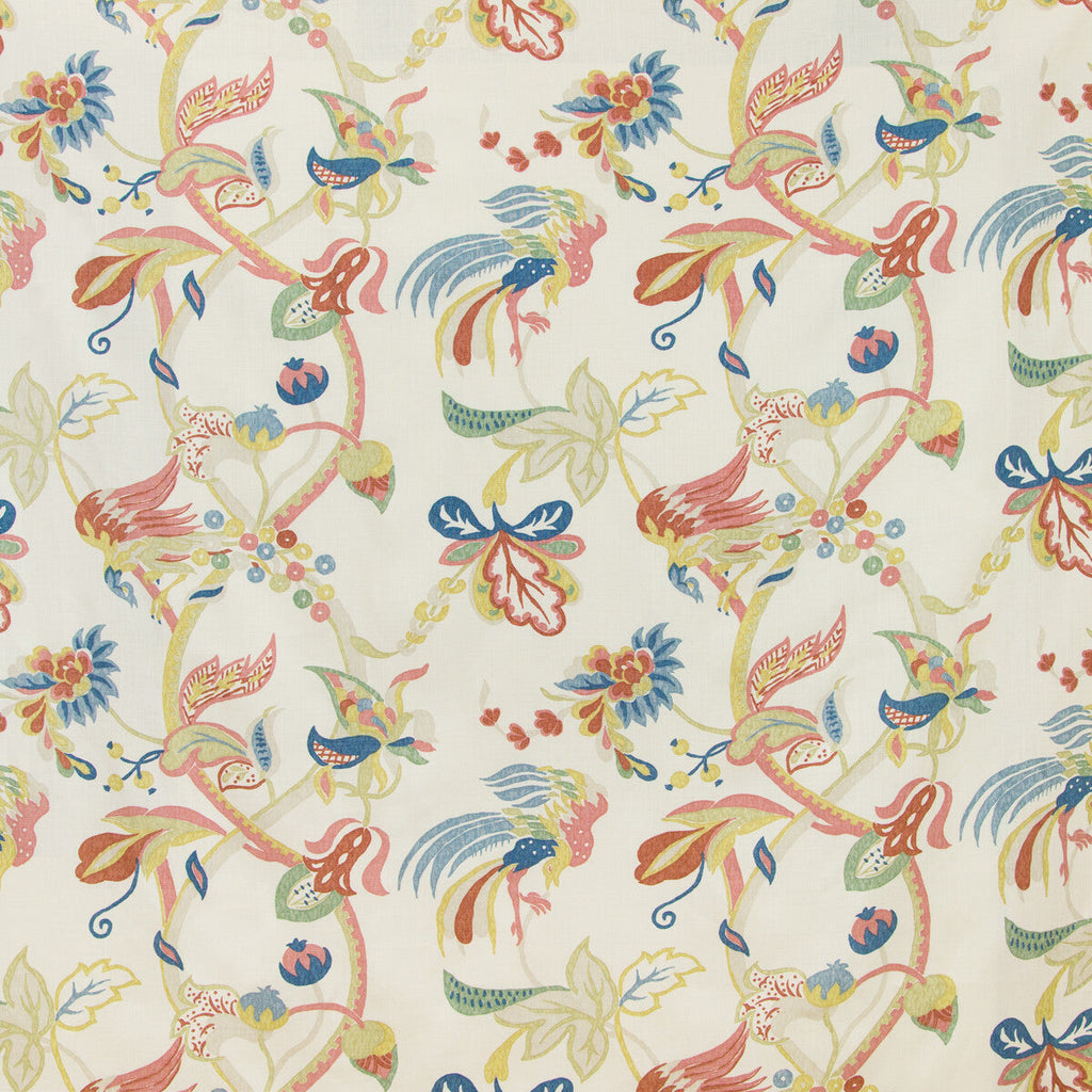 Samples and Purchasing available for Gorda - Berry/Gold Multi By Lee Jofa | Westport |Botanical & Floral  Multipurpose Print at Designer Wallcoverings and Fabrics