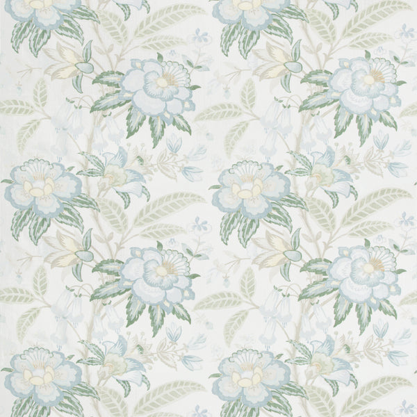 Pheasans - Blue Multi By Brunschwig & Fils | Les Tropiques |Botanical & Floral Flora & Fauna Multipurpose Print