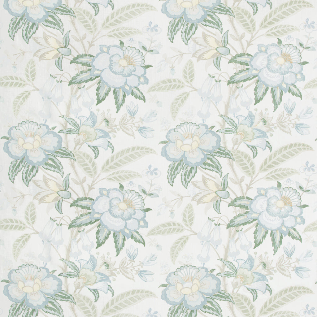 Pheasans - Blue Multi By Brunschwig & Fils | Les Tropiques |Botanical & Floral Flora & Fauna Multipurpose Print