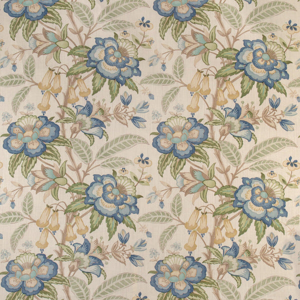 Davenport Print - Pacific Blue By Lee Jofa | Garden Walk |Botanical & Floral  Multipurpose Print
