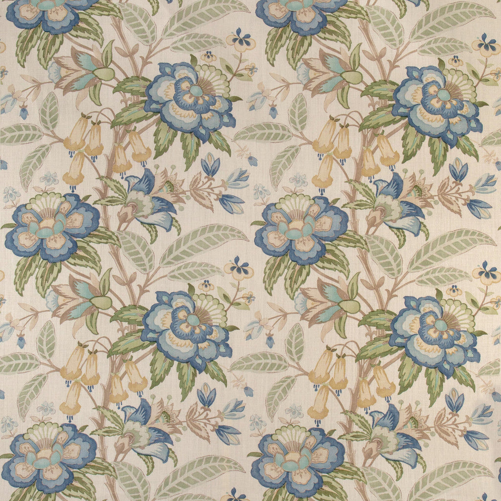 Samples and Purchasing available for Davenport Print - Pacific Blue By Lee Jofa | Garden Walk |Botanical & Floral  Multipurpose Print at Designer Wallcoverings and Fabrics