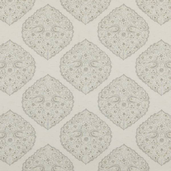 Lido Print - Fog Grey By Lee Jofa | Westport | Paisley Multipurpose Print