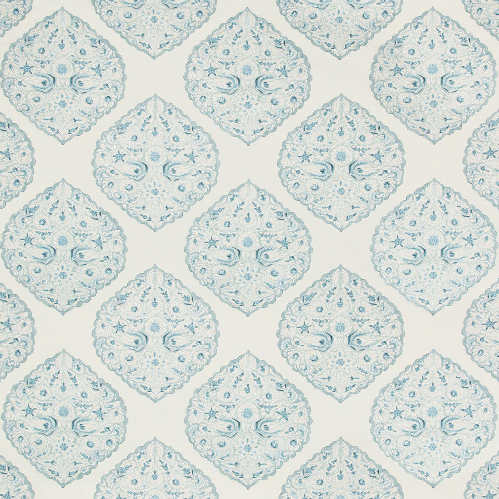 Samples and Purchasing available for Lido Print - Sky Blue By Lee Jofa | Westport | Paisley Multipurpose Print at Designer Wallcoverings and Fabrics