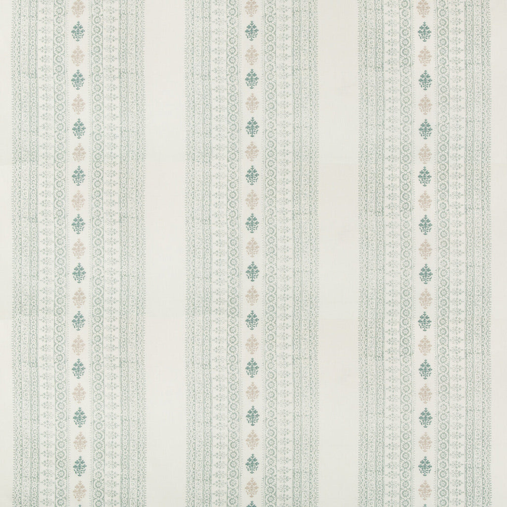 Samples and Purchasing available for Seacliffe Print - Mist Turquoise By Lee Jofa | Westport |Stripes  Multipurpose Weave at Designer Wallcoverings and Fabrics