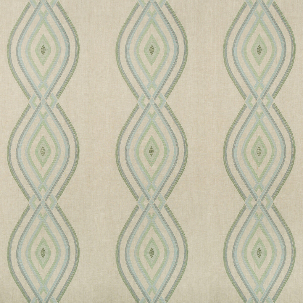 Samples and Purchasing available for Ora Embroidery - Mist Multi By Lee Jofa | Westport | Lattice/Scrollwork Multipurpose Embroidery at Designer Wallcoverings and Fabrics