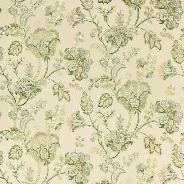 Bradford Emb - Greenery Green By Lee Jofa | Westport | Botanical & Floral Multipurpose Embroidery