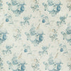 Rayure Fleurie - Blue/Green Blue By Brunschwig & Fils | Madeleine Castaing |Botanical & Floral Stripes Multipurpose Print