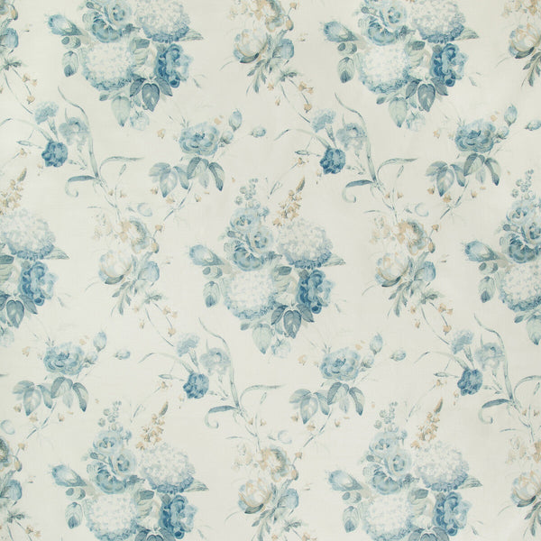Adelyn Handblock - Blue Blue By Lee Jofa | Lj Showroom Only 2018 | Botanical & Floral Multipurpose Print
