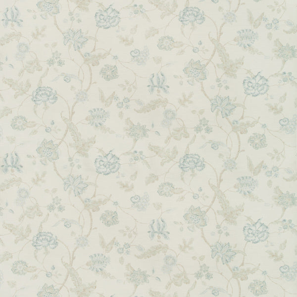 Avignon Print - Aqua/Sage Multi By Lee Jofa | Suzanne Kasler The Riviera Collection |Botanical & Floral  Multipurpose Print