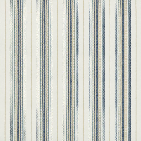 Cassis Stripe - Marina Blue By Lee Jofa | Suzanne Kasler The Riviera Collection |Stripes Texture Upholstery