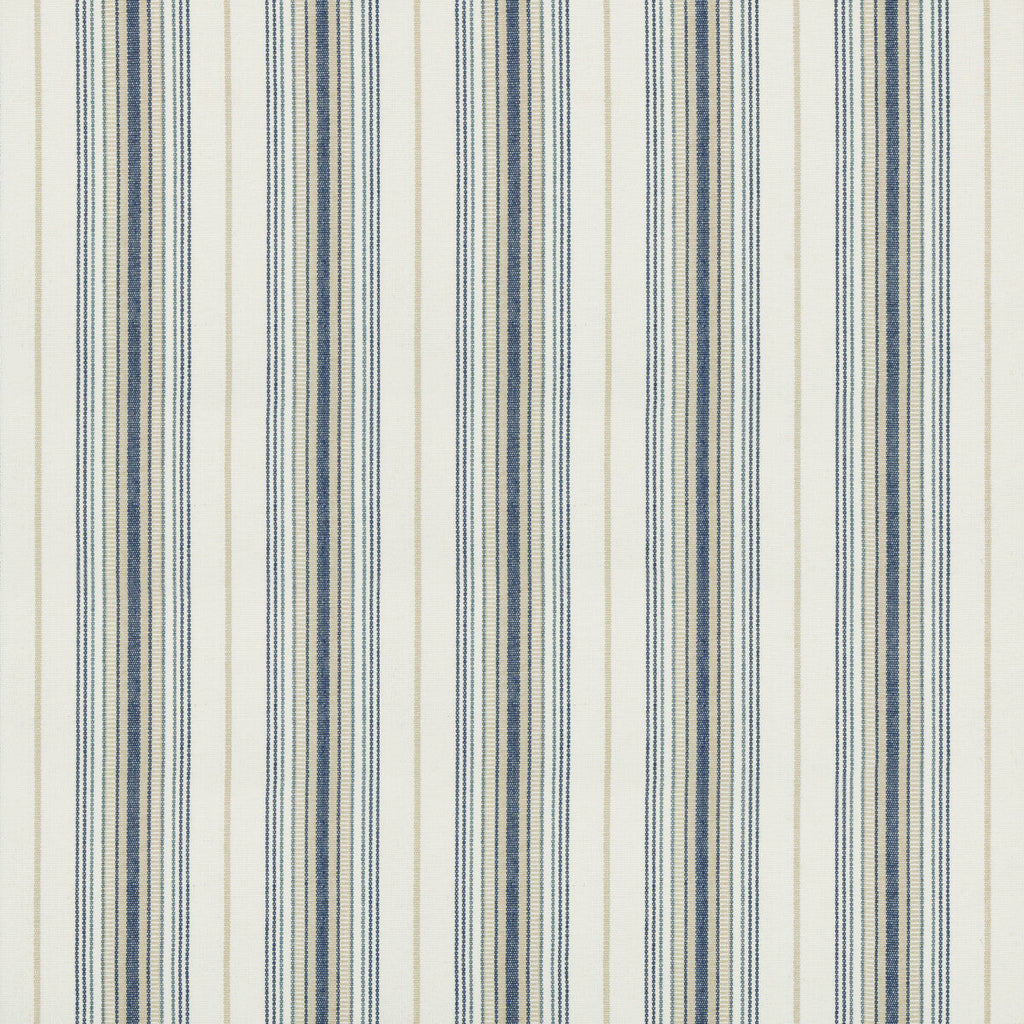 Samples and Purchasing available for Cassis Stripe - Marina Blue By Lee Jofa | Suzanne Kasler The Riviera Collection |Stripes Texture Upholstery  at Designer Wallcoverings and Fabrics