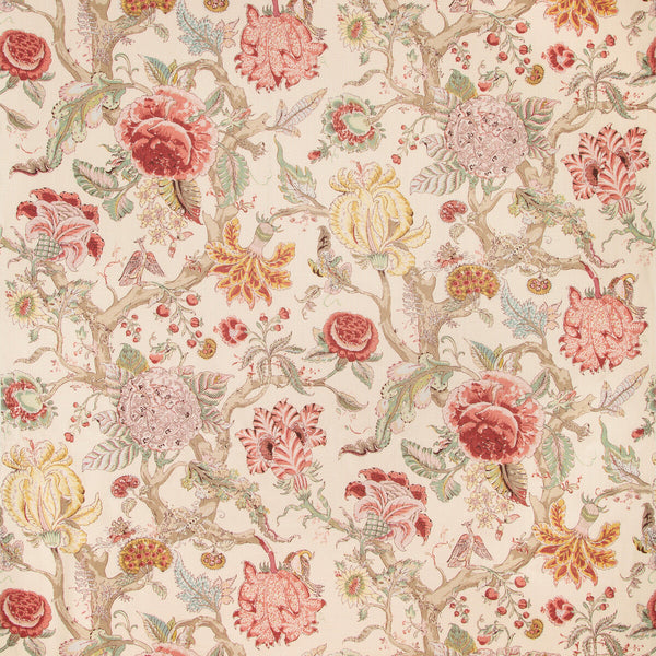 Adlington - Rose Multi By Lee Jofa | Manor House |Botanical & Floral Jacobeans Multipurpose Print