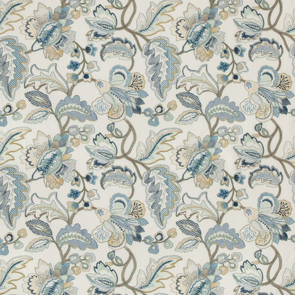 Aralam Print - Flint/Rye Light Grey By Brunschwig & Fils | Cape Comorin |Animal/Insects Global Multipurpose Print