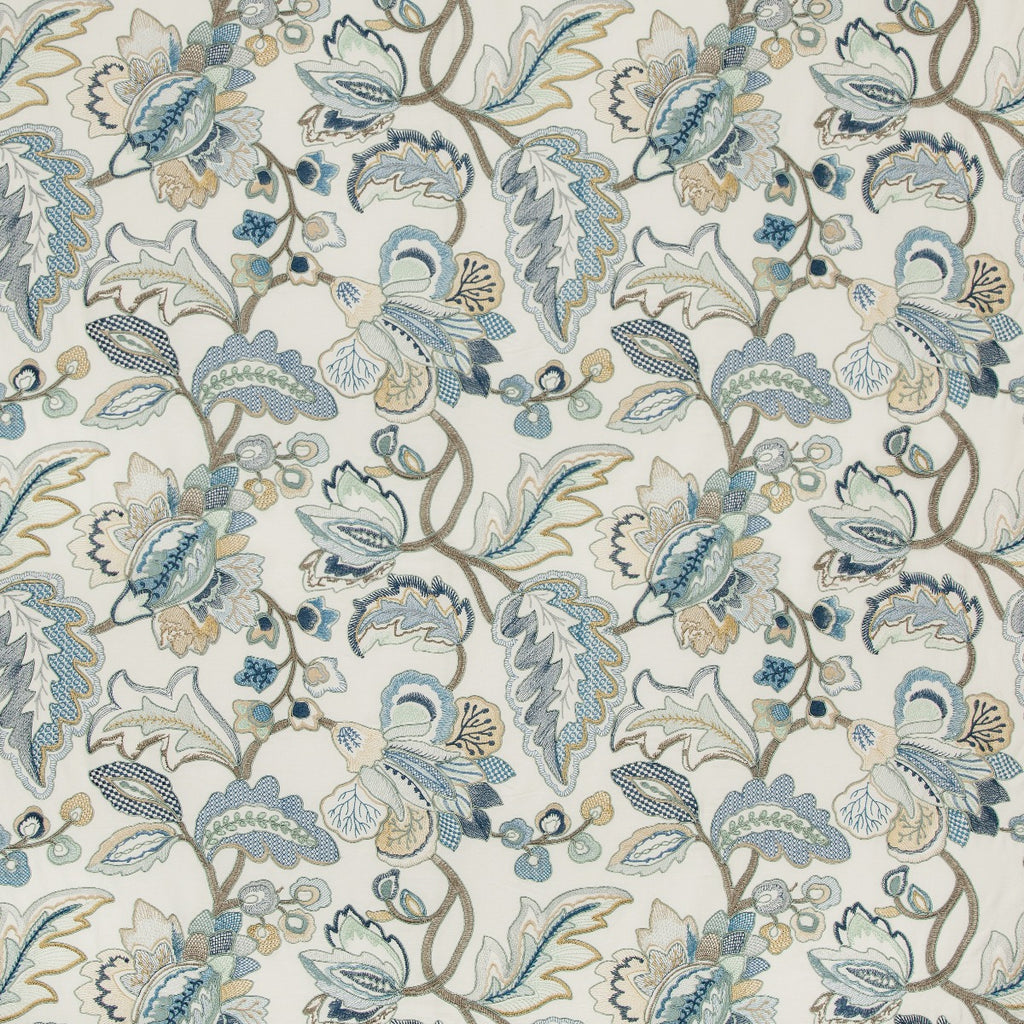 Aralam Print - Flint/Rye Light Grey By Brunschwig & Fils | Cape Comorin |Animal/Insects Global Multipurpose Print