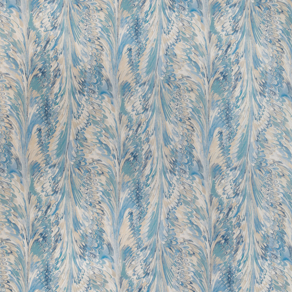 Samples and Purchasing available for Taplow Print - Capri/Sky Blue By Lee Jofa | Garden Walk | Abstract Multipurpose Print at Designer Wallcoverings and Fabrics