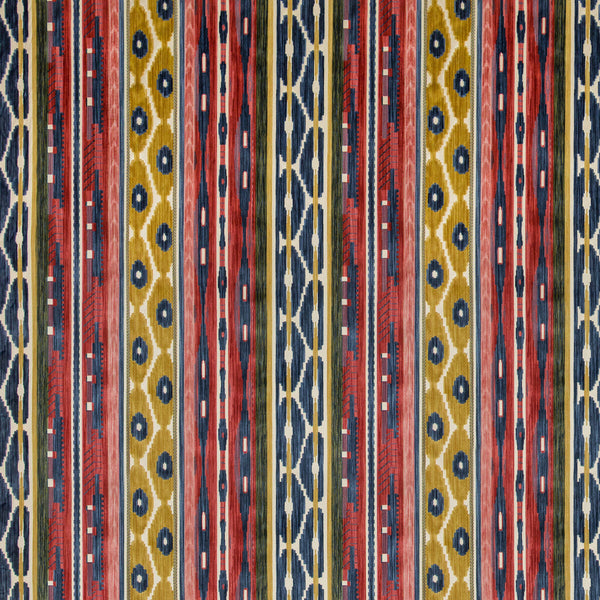 Desning Velvet - Red/Blue Multi By Lee Jofa | Harlington Velvets | Global Upholstery Velvet