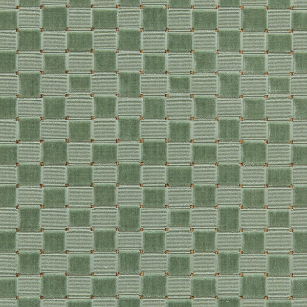 Levens Velvet - Aqua  By Lee Jofa | Harlington Velvets |Modern Plaid / Check Upholstery Velvet