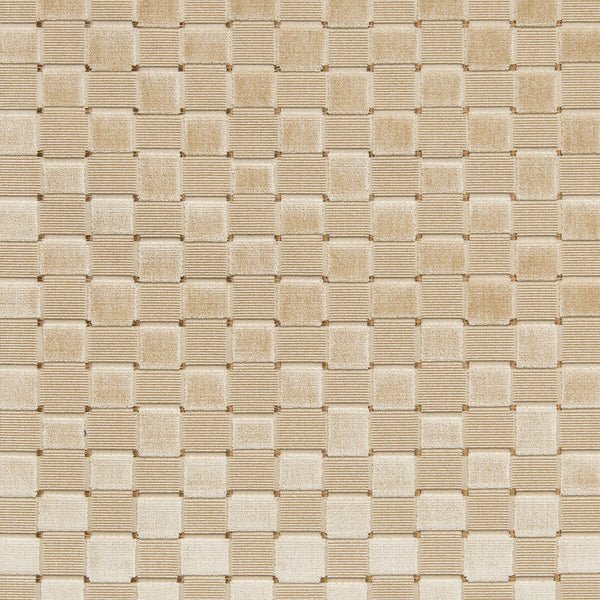 Levens Velvet - Parchment Beige By Lee Jofa | Harlington Velvets |Modern Plaid / Check Upholstery Velvet
