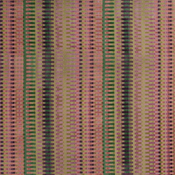 Picket - Multi/Plum Multi By Lee Jofa | Carrier And Company | Geometric Upholstery Velvet
