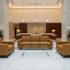 Smooth Solid Color Golden Brown Upholstered Sofa | Architectural Fabrics