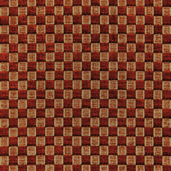 Allonby Weave - Ruby Red By Lee Jofa | Linford Weaves |Plaid / Check Tone On Tone Upholstery Chenille