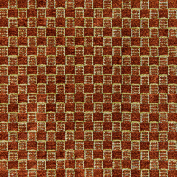 Allonby Weave - Cinnabar Rust By Lee Jofa | Linford Weaves |Plaid / Check Tone On Tone Upholstery Chenille