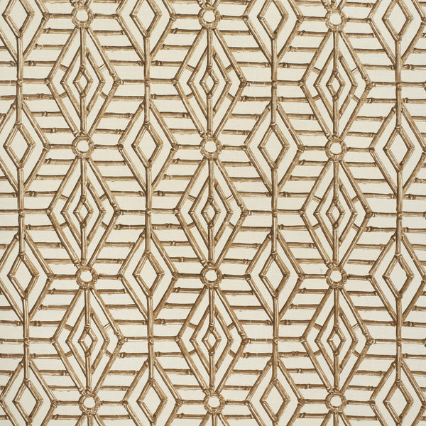 Bamboo Cane - Brown Brown By Lee Jofa | Paolo Moschino Fabrics | Lattice/Scrollwork Multipurpose Print