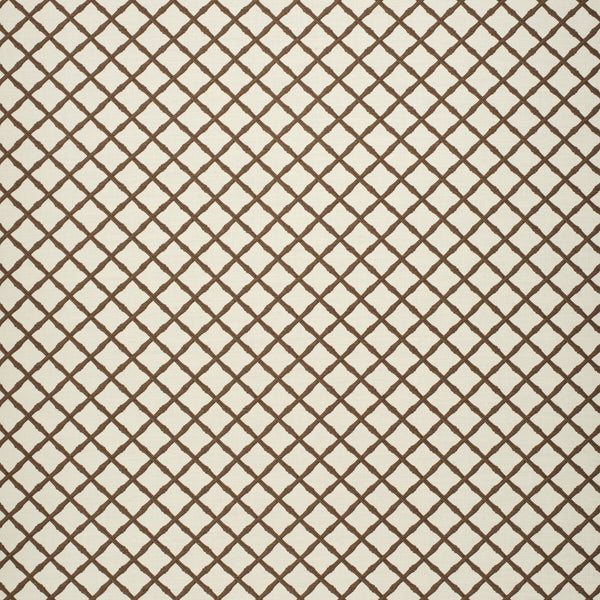 Bamboo Trellis - Brown Brown By Lee Jofa | Paolo Moschino Fabrics | Lattice/Scrollwork Multipurpose Print