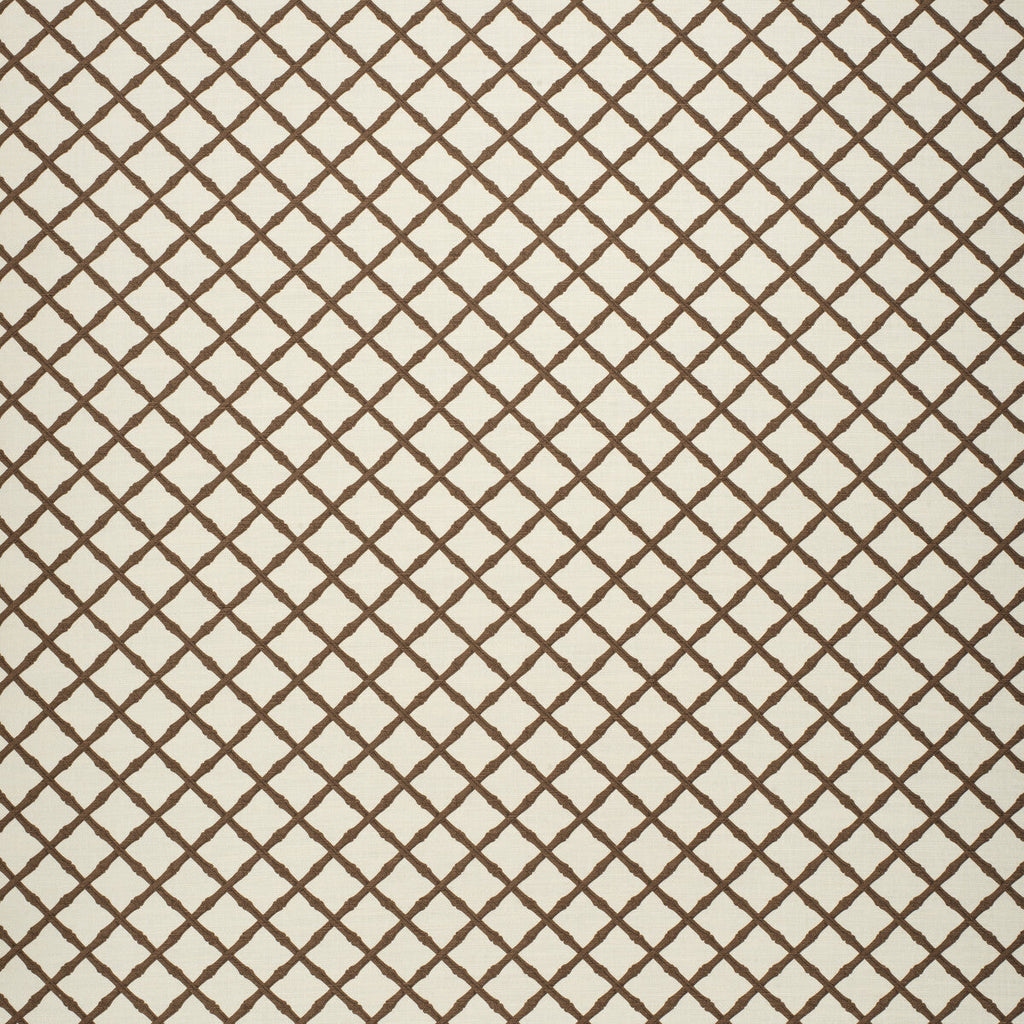 Samples and Purchasing available for Bamboo Trellis - Brown Brown By Lee Jofa | Paolo Moschino Fabrics | Lattice/Scrollwork Multipurpose Print at Designer Wallcoverings and Fabrics