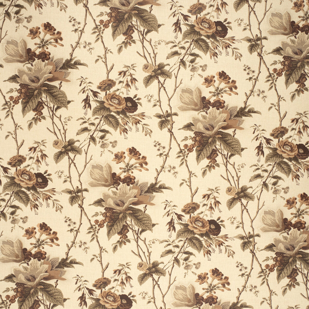 Samples and Purchasing available for De La Tour - Plum/Brow/Ecru Multi By Lee Jofa | Paolo Moschino Fabrics |Botanical & Floral  Multipurpose Print at Designer Wallcoverings and Fabrics