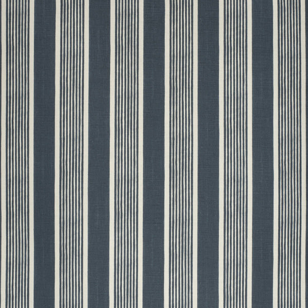 Elba Stripe - Navy Dark Blue By Lee Jofa | Paolo Moschino Fabrics | Stripes Multipurpose Print