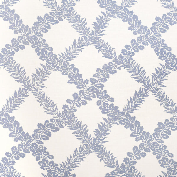Leaf Trellis - Sky Blue By Lee Jofa | Paolo Moschino Fabrics |Botanical & Floral Lattice/Scrollwork Multipurpose Print