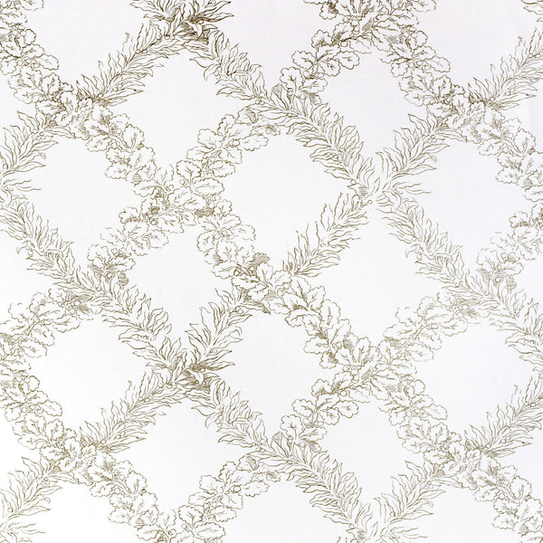 Leaf Trellis - Sage Green By Lee Jofa | Paolo Moschino Fabrics |Botanical & Floral Lattice/Scrollwork Multipurpose Print