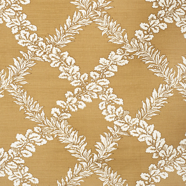 Leaf Trellis - Caramel Camel By Lee Jofa | Paolo Moschino Fabrics |Botanical & Floral Lattice/Scrollwork Multipurpose Print