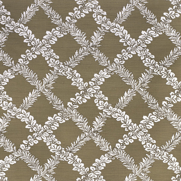 Leaf Trellis - Green Green By Lee Jofa | Paolo Moschino Fabrics |Botanical & Floral Lattice/Scrollwork Multipurpose Print