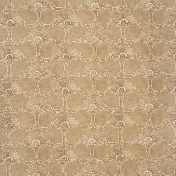 Odessa - Chamois Brown By Lee Jofa | Paolo Moschino Fabrics |Botanical & Floral Lattice/Scrollwork Multipurpose Print