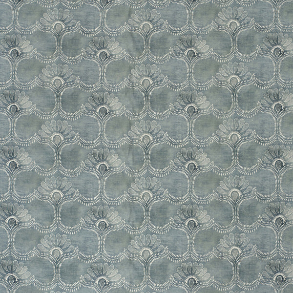 Odessa - Blue Blue By Lee Jofa | Paolo Moschino Fabrics |Botanical & Floral Lattice/Scrollwork Multipurpose Print