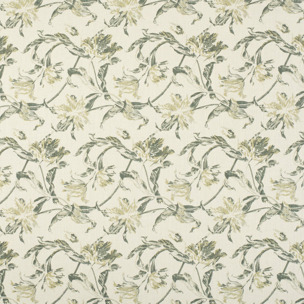 Russian Tulip - Green Green By Lee Jofa | Paolo Moschino Fabrics |Botanical & Floral  Multipurpose Print