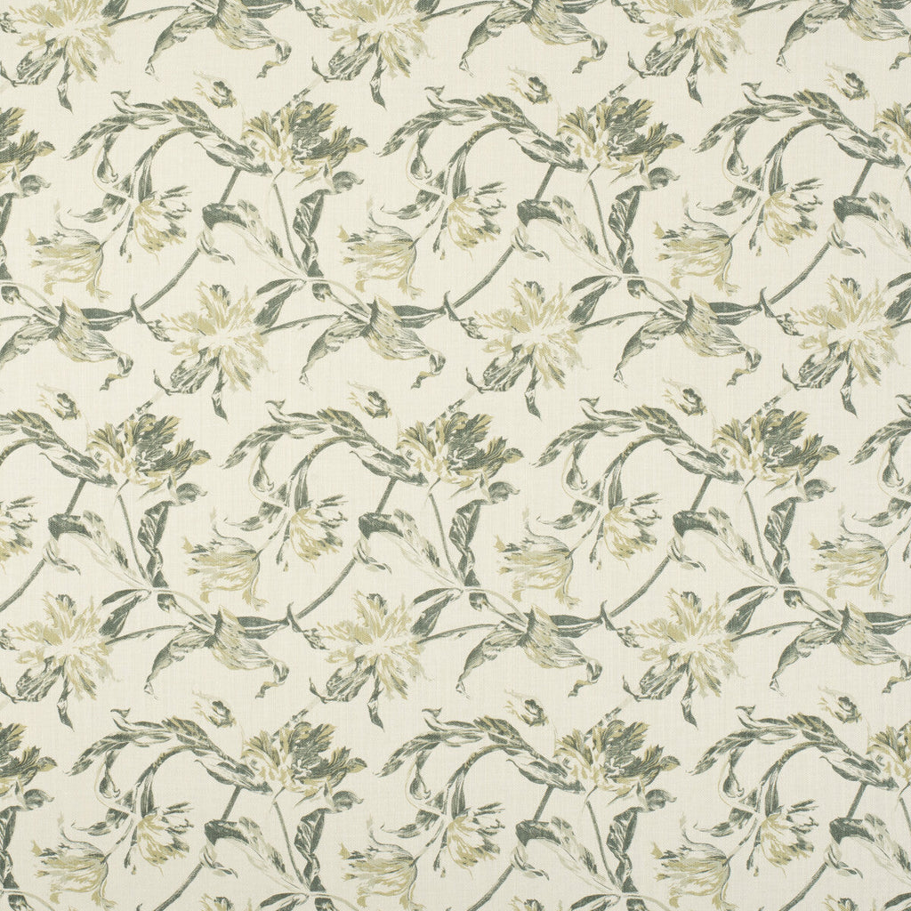 Samples and Purchasing available for Russian Tulip - Green Green By Lee Jofa | Paolo Moschino Fabrics |Botanical & Floral  Multipurpose Print at Designer Wallcoverings and Fabrics