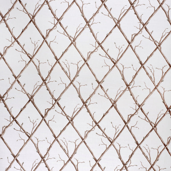Twig Trellis - Brown/White Beige By Lee Jofa | Paolo Moschino Fabrics |Botanical & Floral  Multipurpose Print