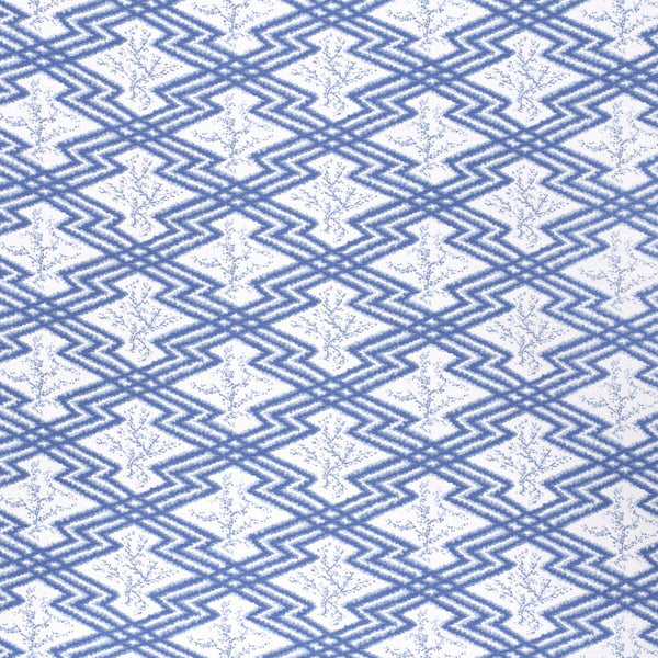 Via Krupp - Blue/White Blue By Lee Jofa | Paolo Moschino Fabrics |Global Geometric Multipurpose Print