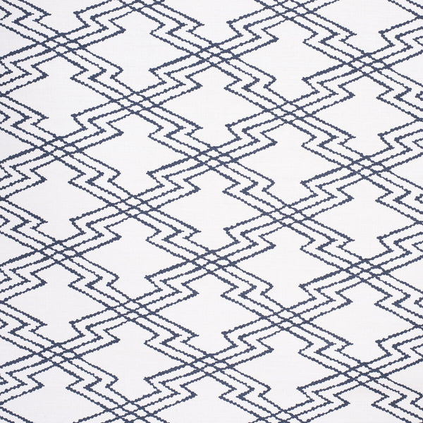 Via Krupp Bis - Navy Dark Blue By Lee Jofa | Paolo Moschino Fabrics |Global Geometric Multipurpose Print