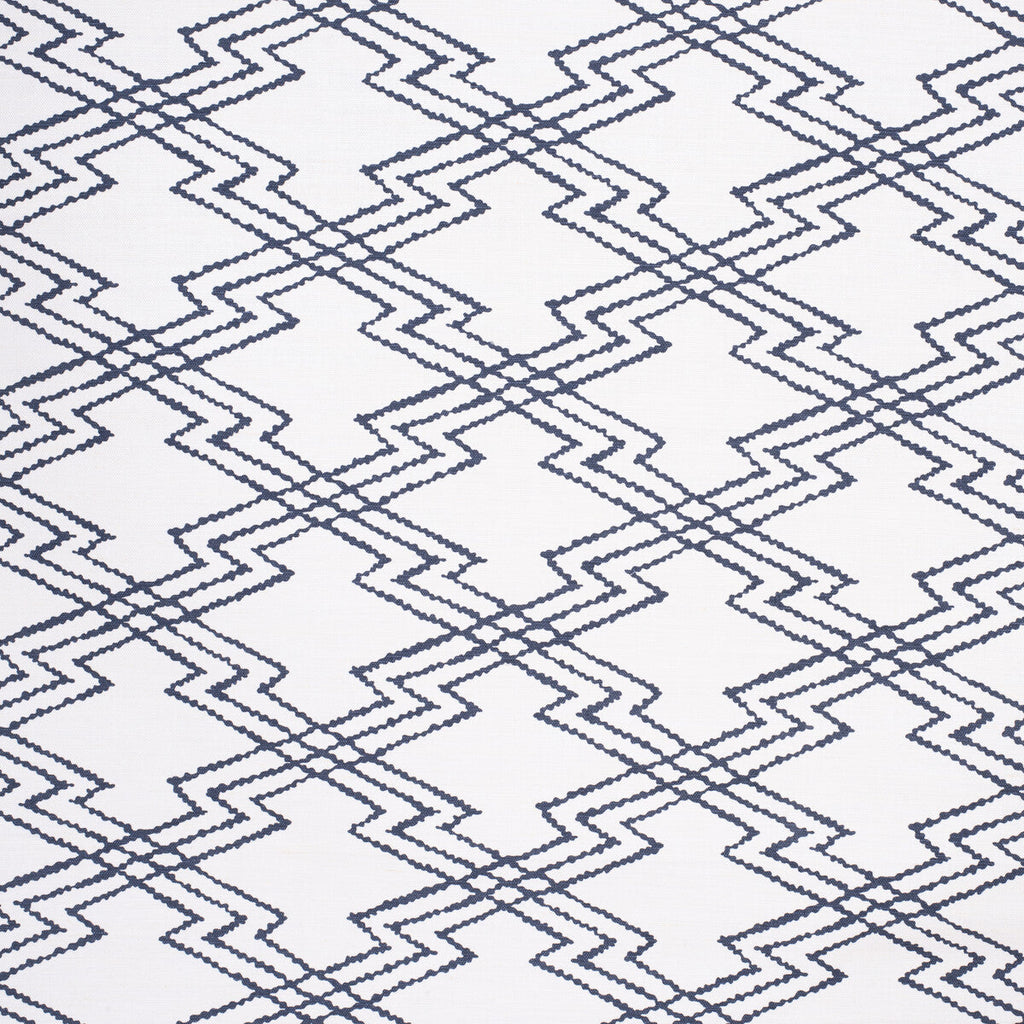 Samples and Purchasing available for Via Krupp Bis - Navy Dark Blue By Lee Jofa | Paolo Moschino Fabrics |Global Geometric Multipurpose Print at Designer Wallcoverings and Fabrics
