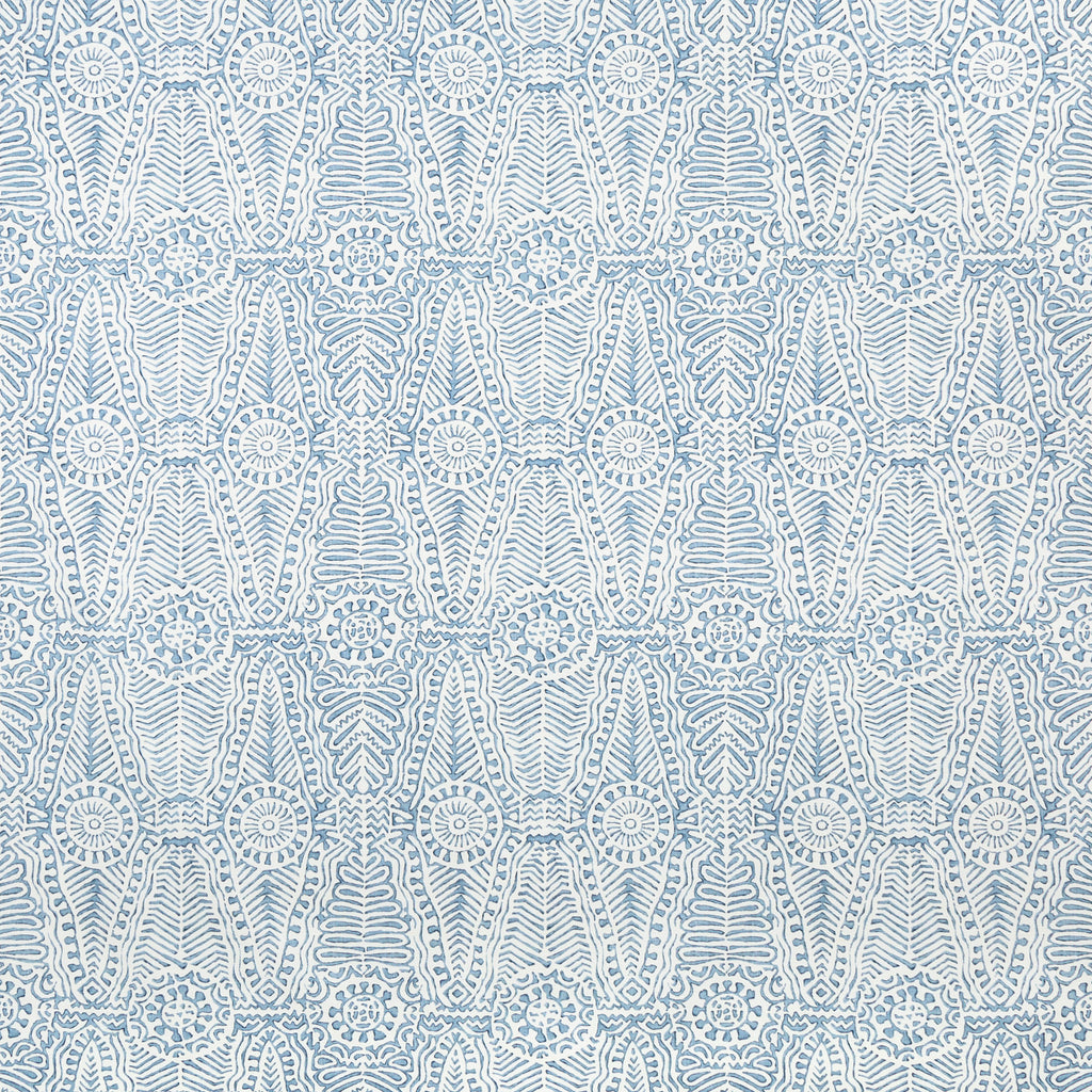 Drayton Print - Denim Blue By Lee Jofa | Avondale |Global Geometric Multipurpose Print