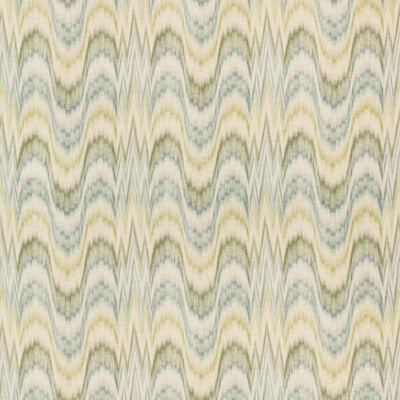 Samples and Purchasing available for Jasper Print - Moss/Denim Multi By Lee Jofa | Avondale | Ikat/Southwest/Kilims Multipurpose Print at Designer Wallcoverings and Fabrics