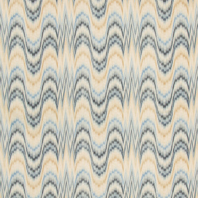 Samples and Purchasing available for Jasper Print - Capri/Indigo Blue By Lee Jofa | Avondale | Ikat/Southwest/Kilims Multipurpose Print at Designer Wallcoverings and Fabrics