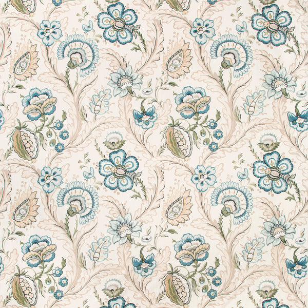 Wimberly Print - Blue/Spring Multi By Lee Jofa | Avondale |Botanical & Floral  Multipurpose Print